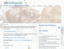 Tablet Screenshot of doricoinc.com
